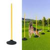 Soccer Agility Pole Training Hurdles Multifunction Adjustable Slalom Supplies for Football Lawn