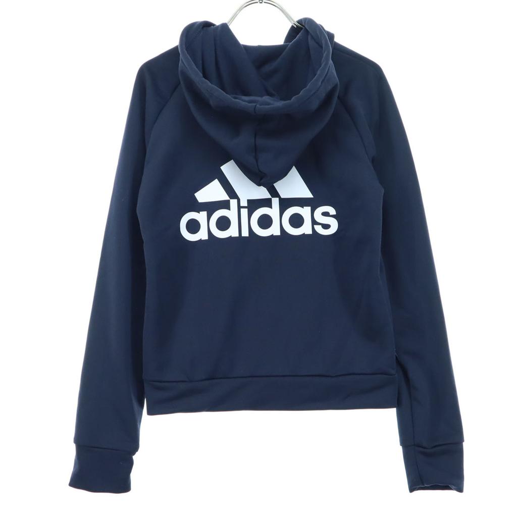 Beauty Products Adidas One Point Long Sleeve Zip Hoodie L Navy Men's Used