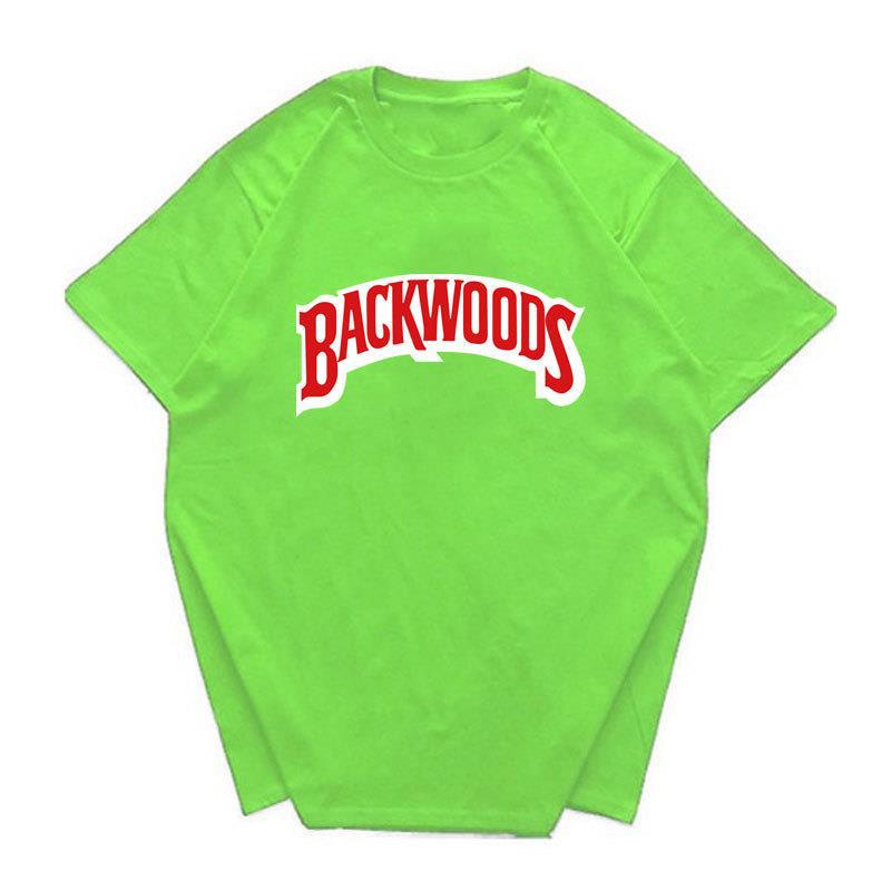 Хит продаж Футболки с коротким рукавом Backwoods с принтом букв для мужчин и женщин Взрыв желаний