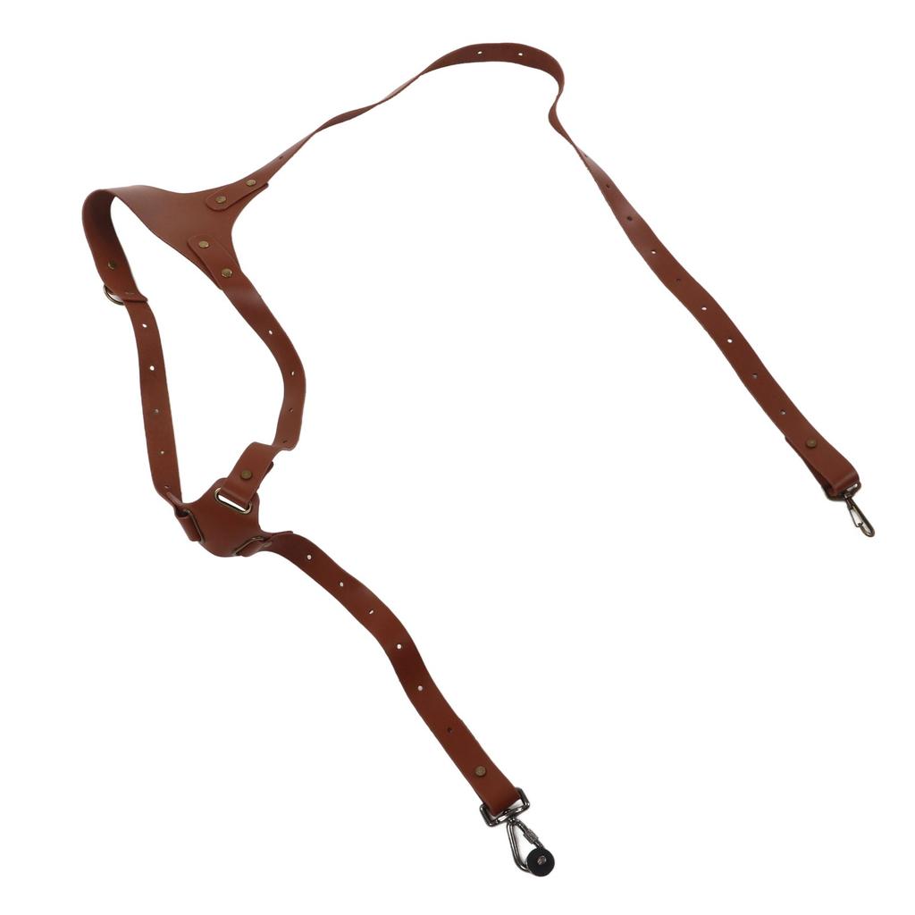 Camera Side Shoulder Strap Widened Scratch Proof Vintage Leather Digital SLR Camera Strap for