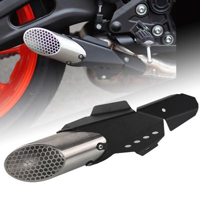 Для YAMAHA MT-07 MT07 MT 07 оригинальная выхлопная труба мотоцикла, алюминиевая крышка выхлопной системы, защитный наконечник выхлопной системы