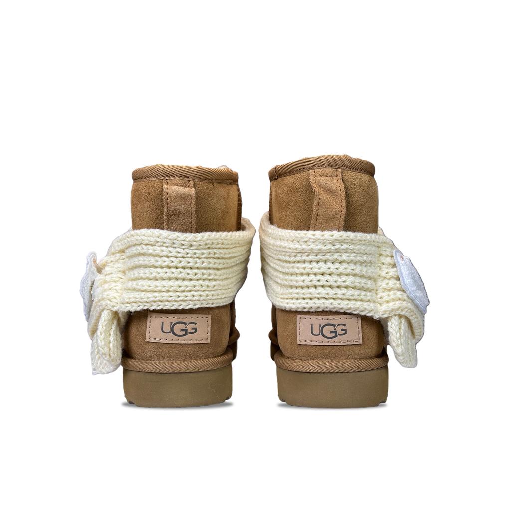 UGG CLASSIC MINI YDCC Зимний момент спячки Короткие снежные ботинки Женские Каштановый 1016222-CHE(Команда501-)