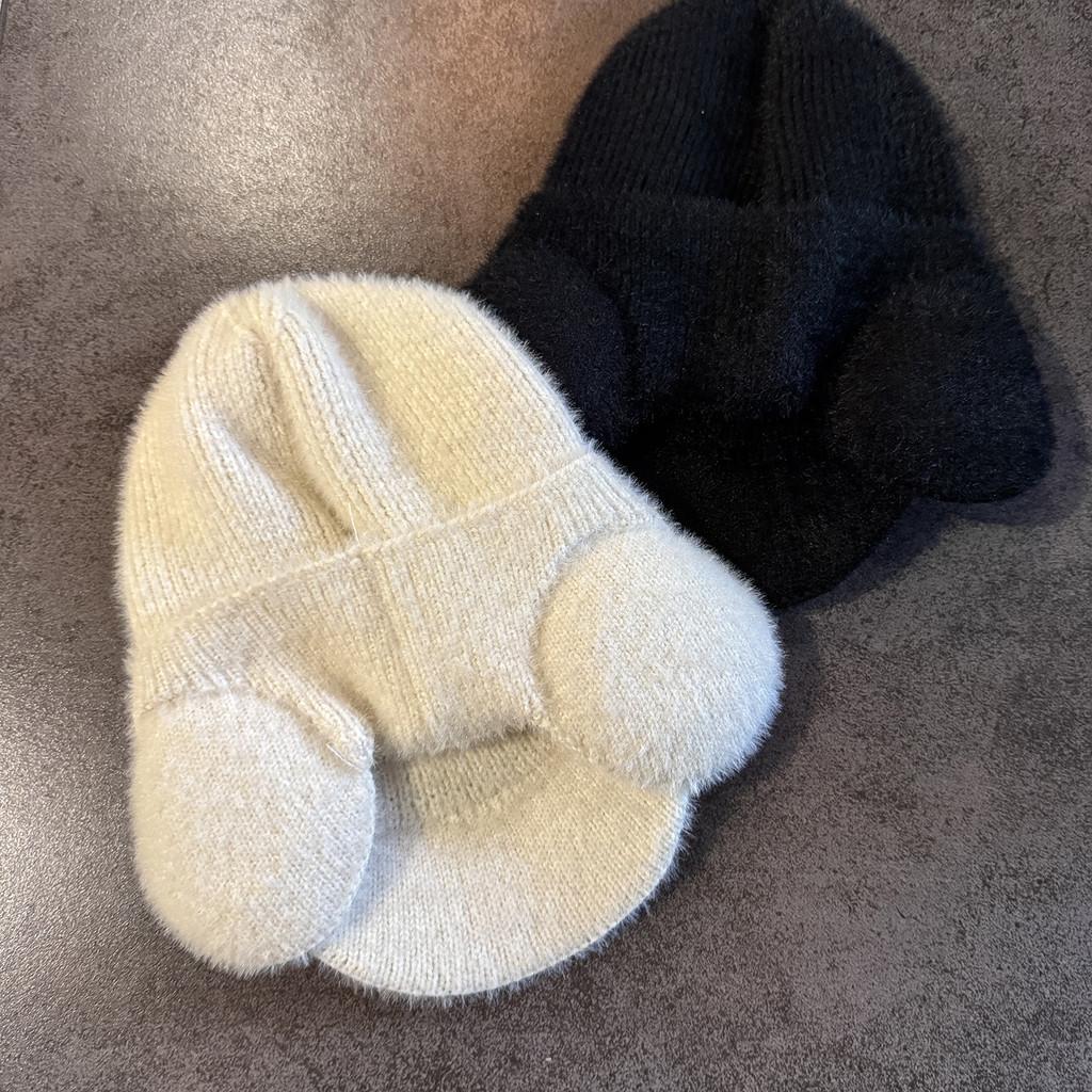 Warm Mens Fleece Beanie Knit Cap With Alphabet Embroidery For Winter Fashion