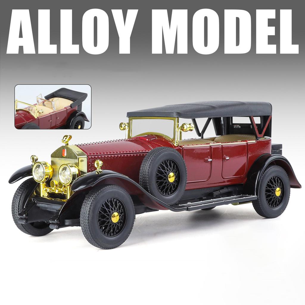 1:24 Shelby Cobra Phantom Miniature Toys Car Diecast Alloy Model Doors Opened Sound Light Pull Back Vehices Kids Christmas Gifts