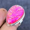 Кольцо из натурального розового триплетного опала, драгоценный камень, стерлинговое серебро 925 пробы, размер 9 k9I72