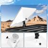 Adjustable Pole Mount Bracket Compatible with Starlink Mini Satellite Dish for RV Ladders and Yacht Railings Installation