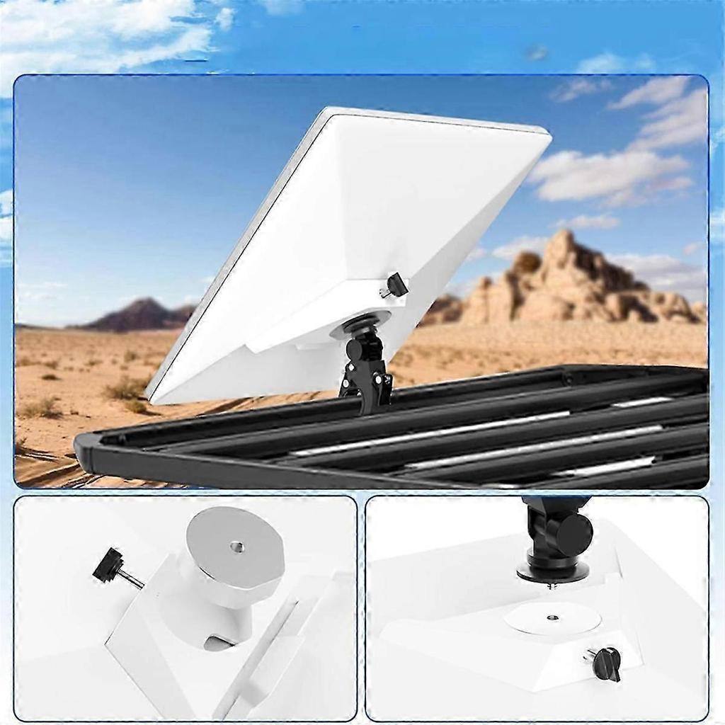Adjustable Pole Mount Bracket Compatible with Starlink Mini Satellite Dish for RV Ladders and Yacht Railings Installation