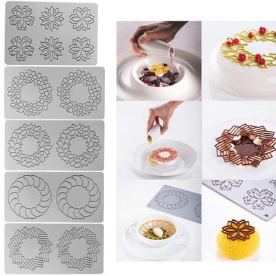 Многофункциональный круглый узорчатый кружевной коврик силиконовая форма для выпечки DIY цветок фруктовый торт декор инструмент для изготовления шоколадной помадки форма подарки