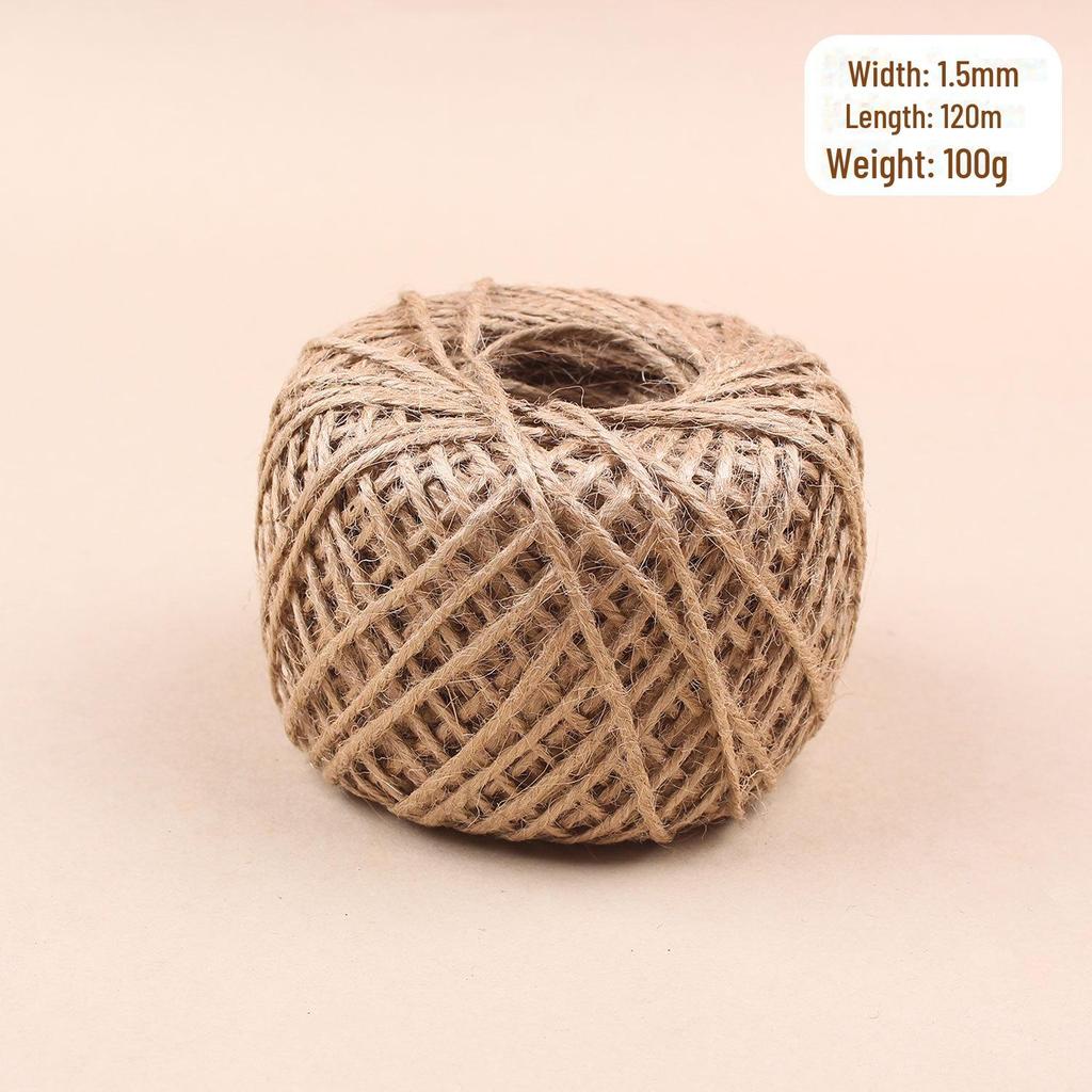 Thick Natural Hemp Rope for DIY, Decorative Binding, Gift Packaging & Cat Climbing