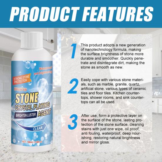 Yousheng Stone Crystal-Plating Agent Stone Surfaces Stain-Resistant Waterproof Detergent PH-balanced Oil-resistant Stone Cleaner