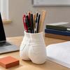 Butt Pen Holder, 3D Printed Female Form Pencil Cup, Body Art Booty Shaped White Desk Organizer for Home Office Supplies