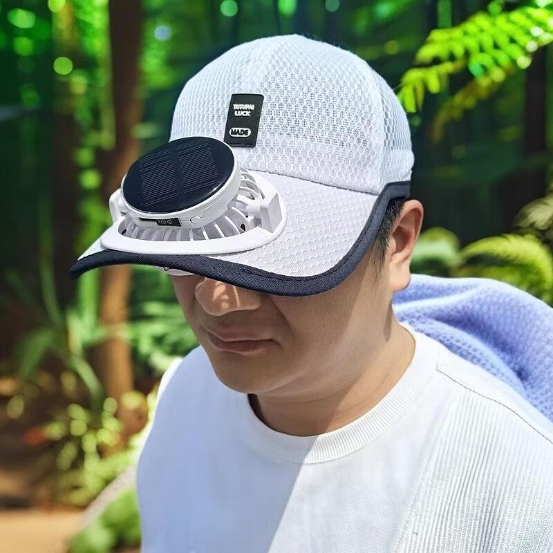 Unisex Solar Fan Rechargeable Sun Hat