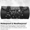 Motorcycle Tool Bag PU Leather Handmade Motorcycle Fork Bag Roll Waterproof Durable Storage Tool Pouch with Straps for Men Women