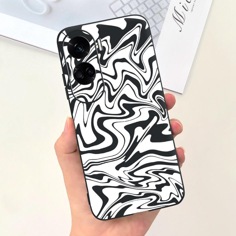 For Cover Honor 90 Lite Phone Case CRT-NX1 Fashion Butterfly Cartoon Slim TPU Soft Silicone Back Cover For Honor 90Lite 5G Funda