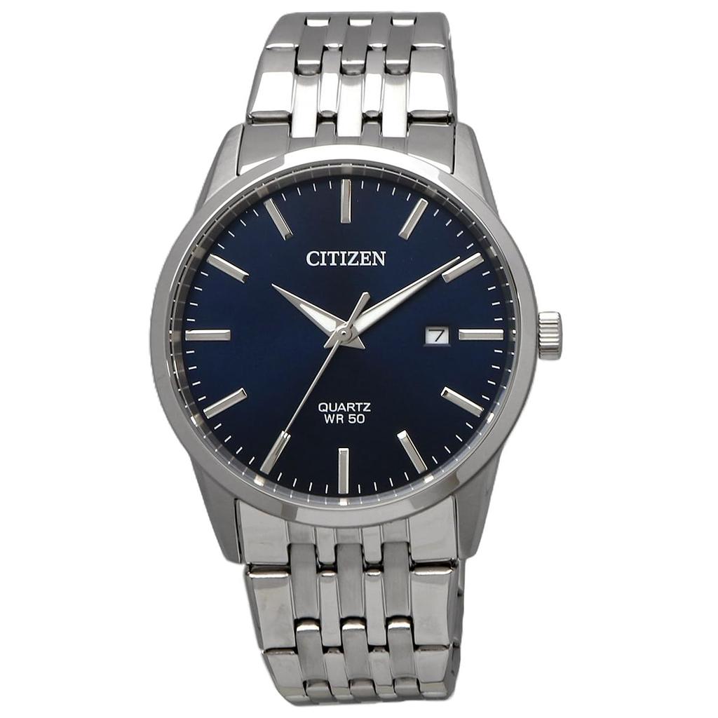 Citizen Кварцевые часы Синий циферблат Серебристый Зарубежная модель [Citizen] Мужские BI5000-87L [Б/У]