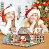 Magnetic Holiday Cookie House Toy with Magnetic Tiles Christmas Building Blocks  Kids