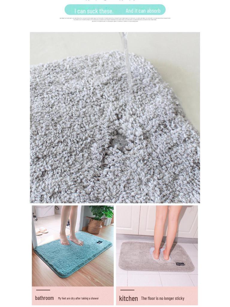 Ультрамягкий теплый нескользящий впитывающий коврик для ванной комнаты