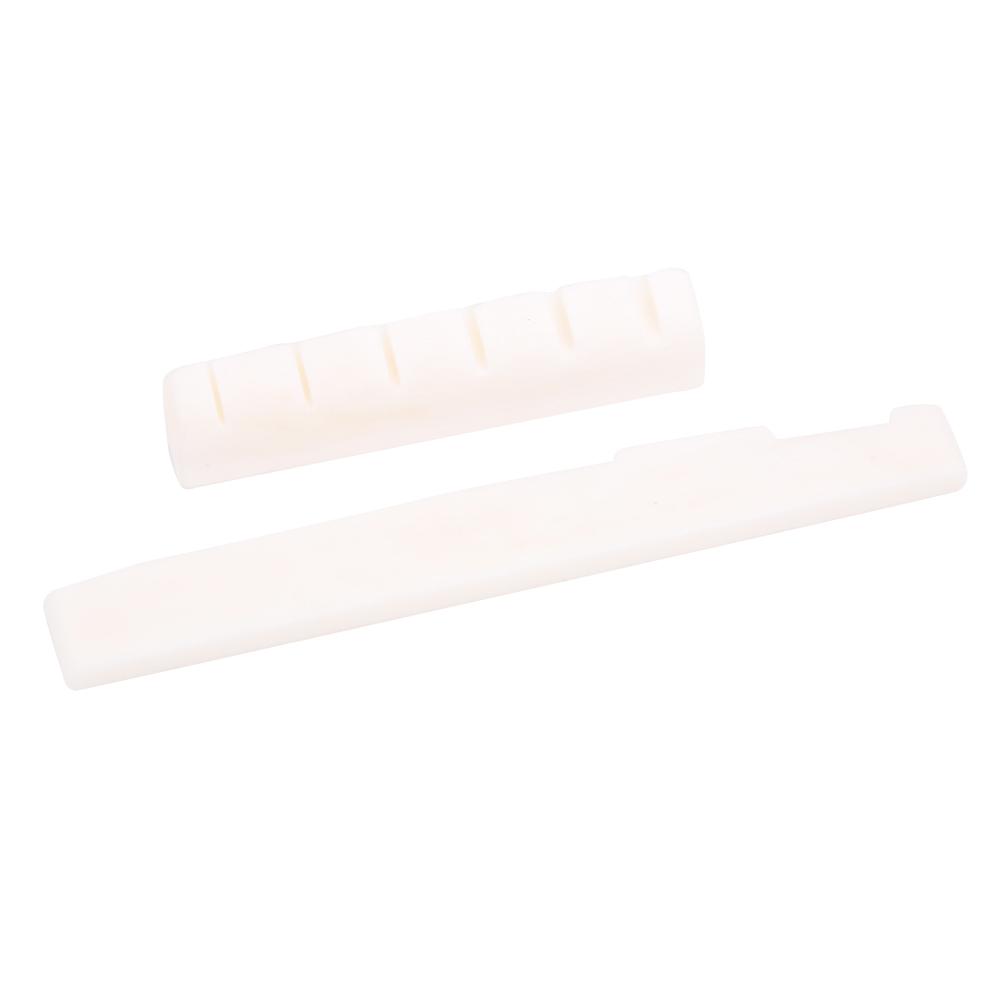 Гитарный орех седло набор белый чистый коровья кость резка для фолк акустическая гитара аксессуары