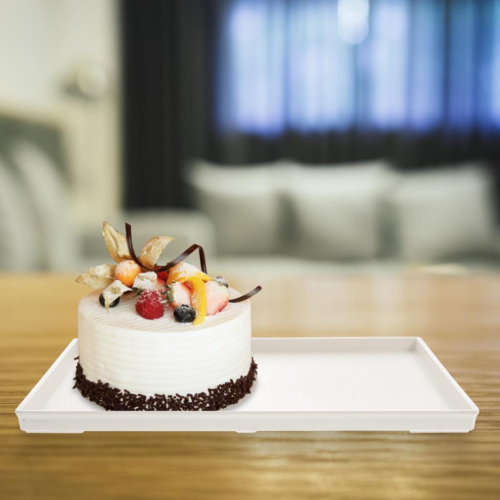 Melamine Appetizer Plate Rectangular Food Serving Tray Storage Plate For Kitchen Party Snack Fruit Nuts Bread Dessert