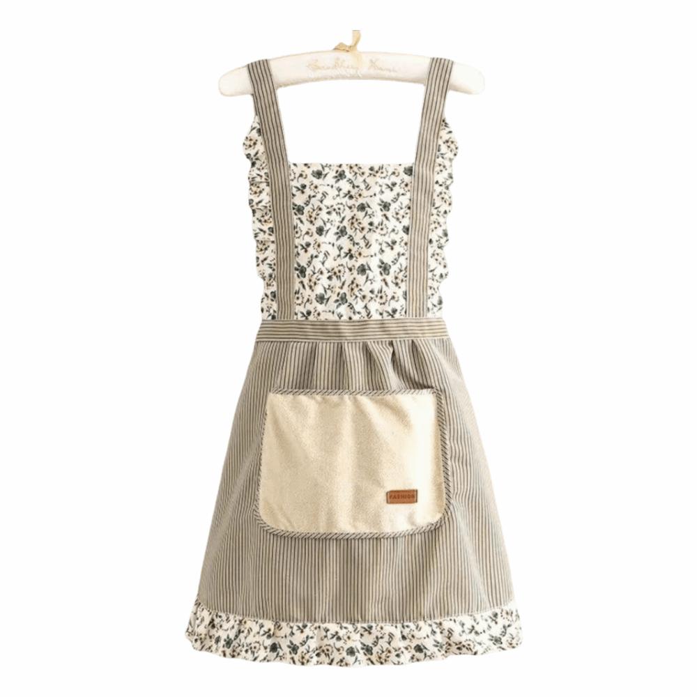 Floral Printed Floral Printed Apron Anti-fouling Gardening Work Uniform Florist Apron Household