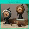 Clock Resin Globe Ornament For Desk Decor In Living Room Or Kids Room Gifts