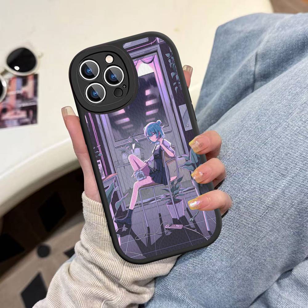 Zutomayo Аниме-певец Для IPhone 16 15 14 13 12 11 Pro Max Plus Кожаный Чехол для Телефона