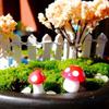 100/50/10pcs Mini Mushroom Miniatures Fairy Garden Moss Terrarium Resin Crafts Decorations Artificial Stakes Craft