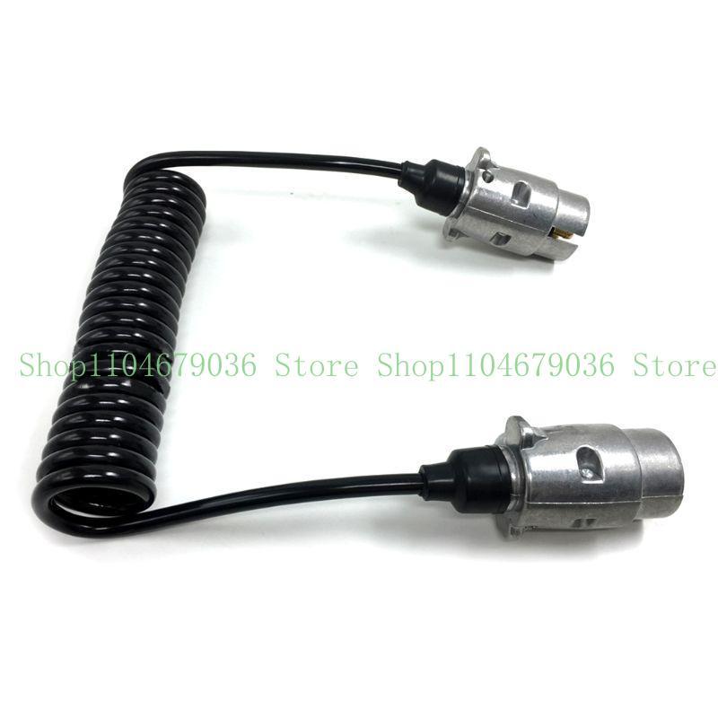652F 12V 7Pin Towbar Towing Waterproof Plugs Socket Adapter with 1.5M Extension Cable Easy to tall