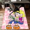 Custom Lizzie McGuire Y Sus Locuras Mat Personalized Name, Polyester Washable Indoor Entryway Rug, Gift for Christmas, Easter, Thanksgiving Day