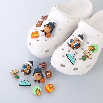 Мультяшные милые съемные подвески для Crocs для садовой обуви