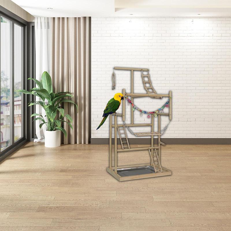 Parrot Playstand with Ladders Bird Play Stand for Budgie Finches Parakeet