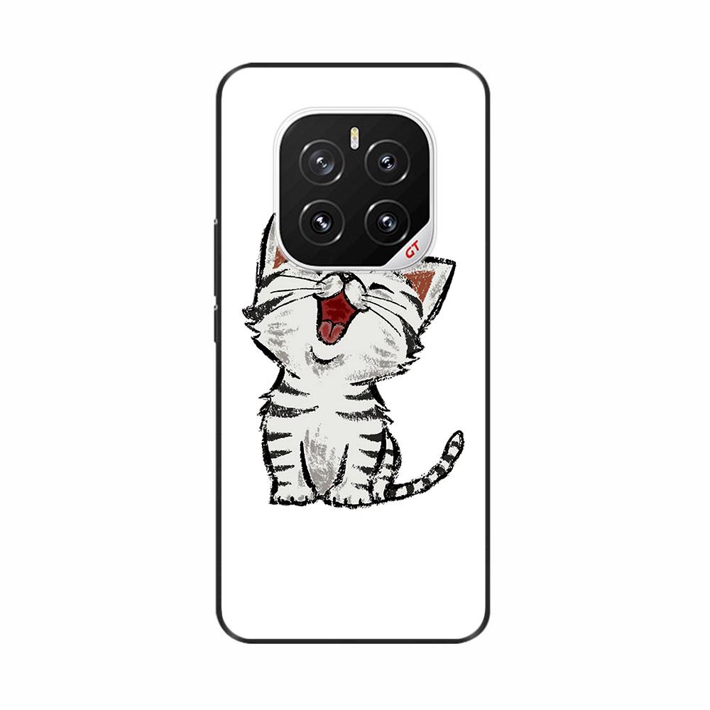 Чехол For Honor GT Pro Capa Силиконовый Расписные Кошки Мягкий Черный Чехол Для Honor GT Pro Чехол honorGT Pro TPU Coque Защитные Чехлы