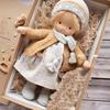 Handmade Waldorf Doll 12" Soft Knitted Dolls Cute Girls Plush Stuffed Toy