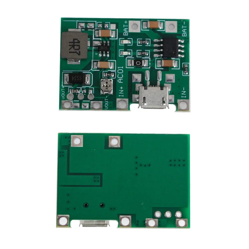3.7В до 9В 5В Зарядное Устройство Разрядная Плата Тип-C Micro DC-DC Повышающий Модуль 18650 Литиевая Батарея Зарядка Повышающий Модуль