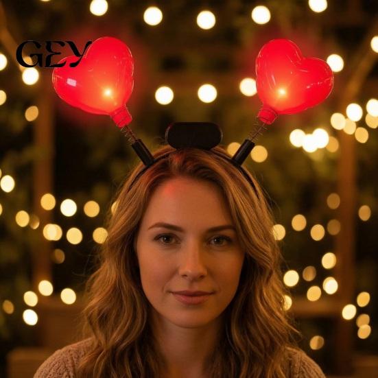 Long-lasting LED Headband Star with Spring, Light Up Wobble Hair Hoop Shape for Party Concert, Glowing Festival Prop Kids Adults, Graduation