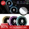 2026 Горячие Колпаки на ступицу для Renault Для Renault Kadjar RS Koleos Captur Megane Clio 5 Держатель светодиодных огней USB-зарядка Подстаканник 7 Цветов