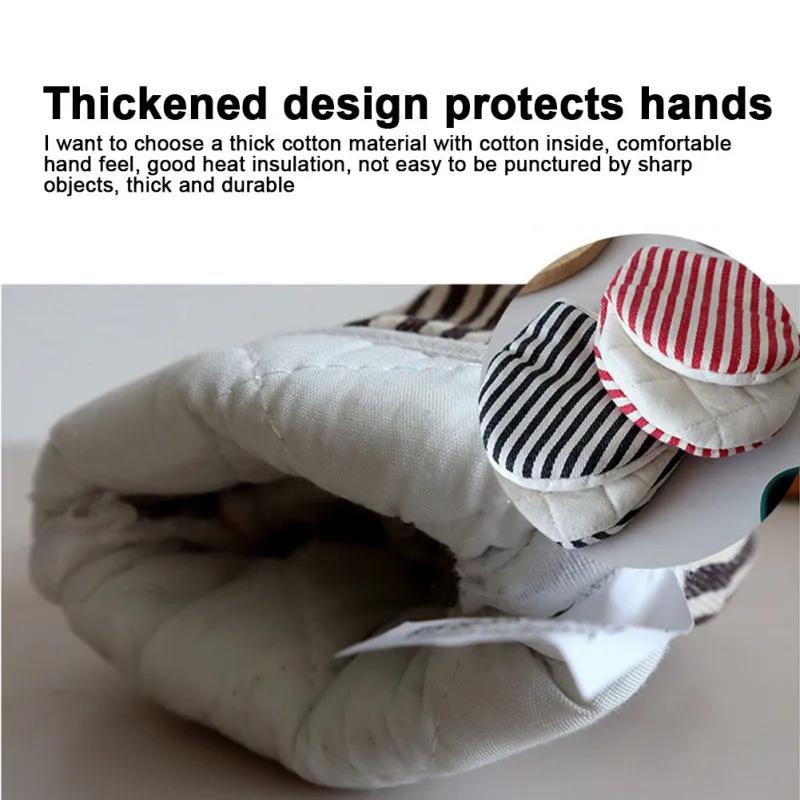 1PC Cotton Anti-scalding Oven Gloves Mitts Potholder Kitchen Duckbill Shape Cotton Gloves Tray Dish Bowl Holder Oven Hand Clip