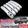For Suzuki Grand Vitara 2006 - 2014 Chrome Handle Cover Trim Set Grand Nomade Escudo 2007 2009 2010 2012 Accessories Car Styling