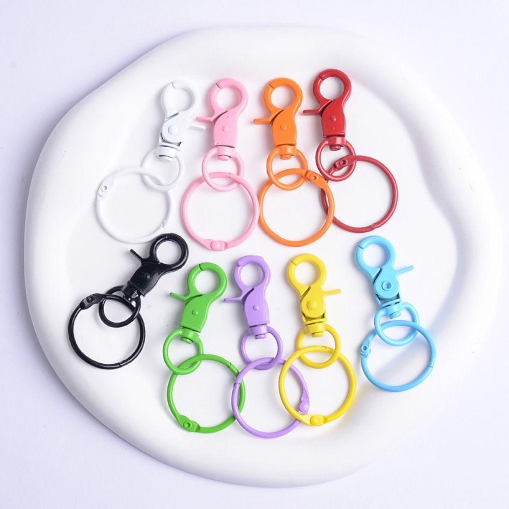 Snap Buckle Hooks Jewelry DIY Buckle Connector Spring Clasp for Keychain Craft Lovers