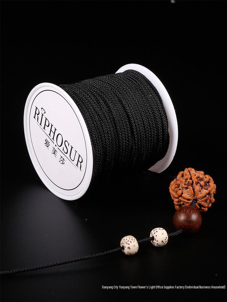 Вэньвань Неэластичный Ручной работы Нефритовый Макраме Буддийский Молитвенный Четки Браслет Шнур