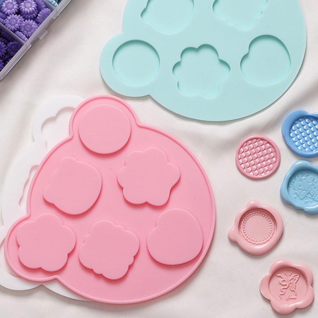 Wax Seal Stamp Silicone Mold Silicone Mold Shapes for Making Wax Seal Stamps Chocolate DIY Resin Casting Silicone Mold