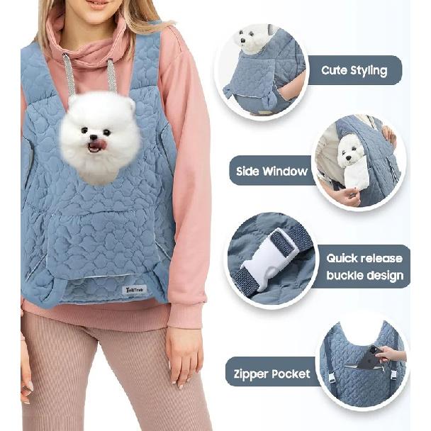 Pet Carrier Backpack for Small Medium Dogs Cats,Travel Bag Safety Strap with Removable Bottom Plate for Camping Hiking Traveling