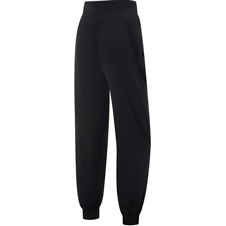 Li Ning Fitness Series повседневные удобные однотонные трикотажные спортивные брюки женские брюки черные AKYU002-1