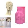 Silicone Ornament Moulds Silicone Vase Molds Contemplative Girl Shape Flexible Crafting Moulds Silicone Craft Moulds