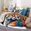 1PC Wildcat Forest Print Blanket, Soft Throw Blanket - Warm & Cozy for Couch, Bed, Office, and Travel yy250912188