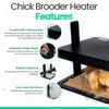 Нагреватель для куриного брудера, нагревательная пластина для птицы 12 х 12 дюймов, подогреватель для 15 цыплят с постоянной