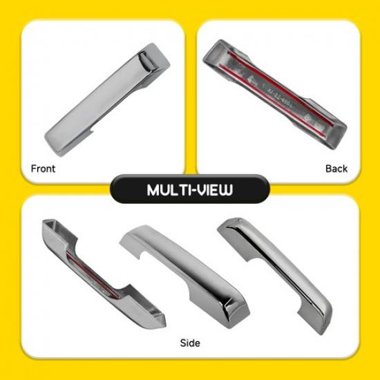 For -2025 Ford F250 F350 Super Duty Chrome Door Handle Covers WITH SMKY B