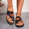 Flip-flops with Flat Bottoms Summer Round-toed Multicolored Beach Women's Shoes