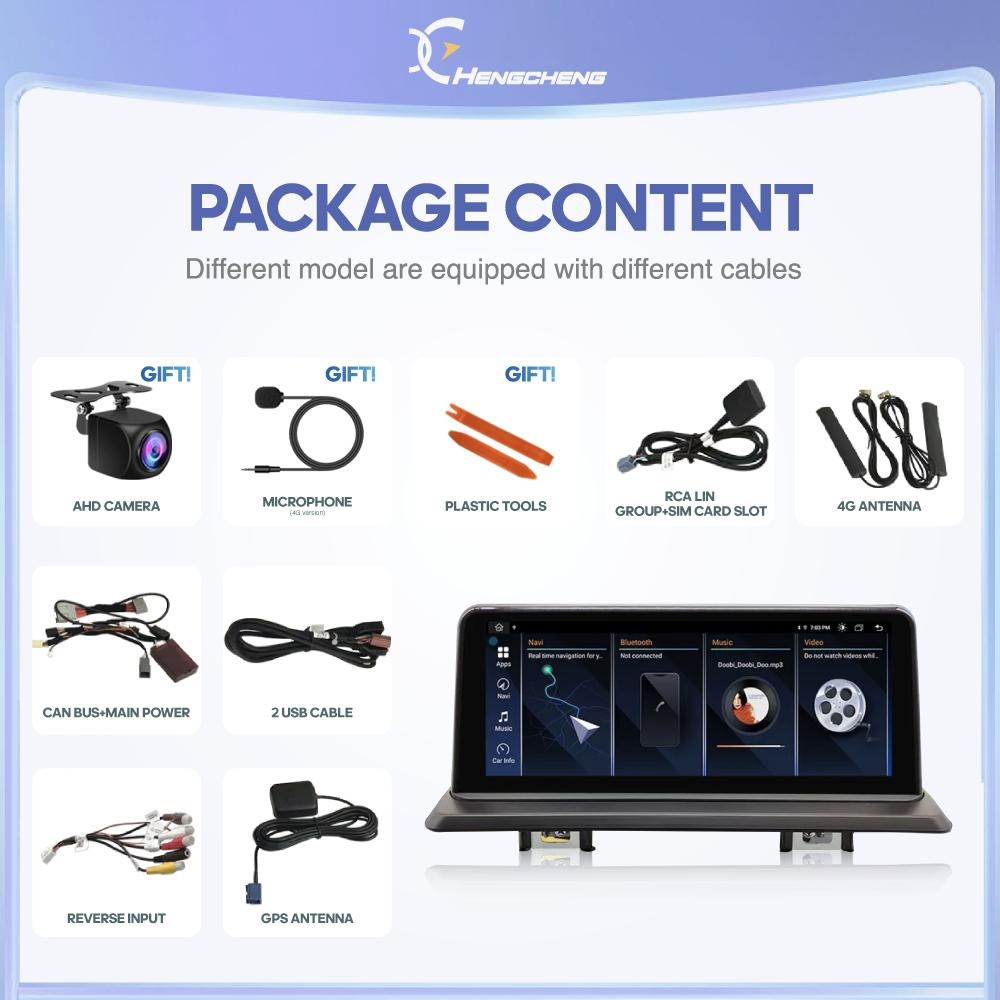 10,25-дюймовый автомобильный мультимедийный видеоплеер для BMW 1 серии F87 2006-2011, GPS-навигация, радио, CarPlay, 4G, камера 360