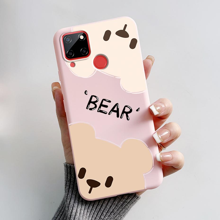 Для OPPO Realme C25 C25S C25Y Чехол Мультяшный Мягкий Силикон Матовый Ударопрочный Задняя крышка телефона Для Realme C 25 S Y Capa Funda Coque
